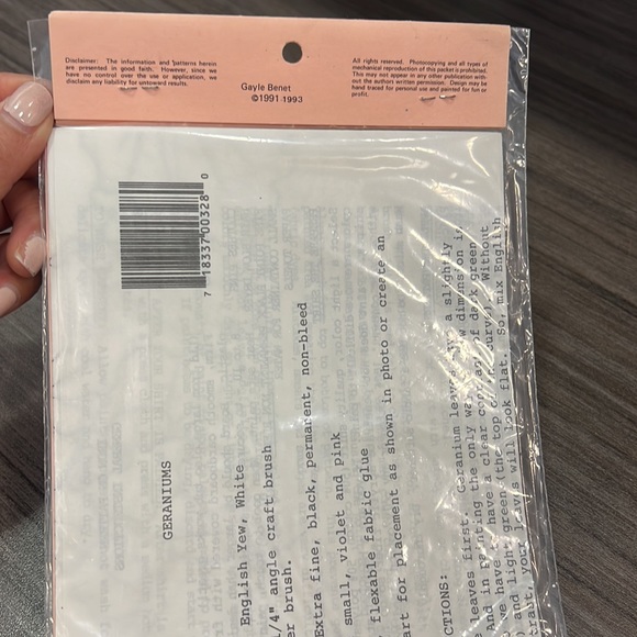 Vintage iron on pattern - Picture 3 of 3